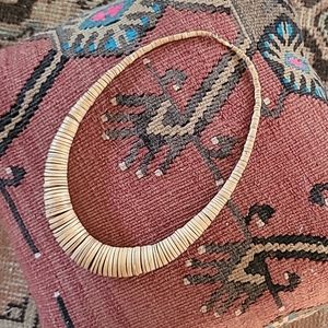 Vintage chunky wood necklace